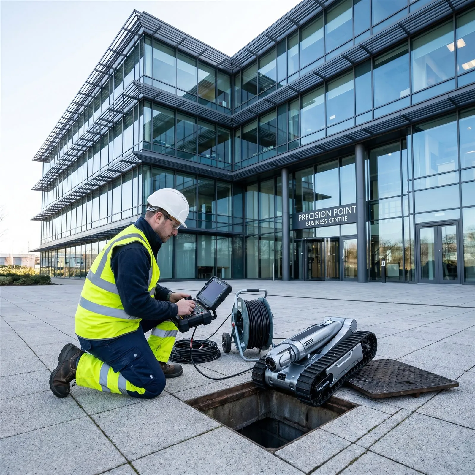 Exterior of a residential property during a pre-purchase drain inspection.